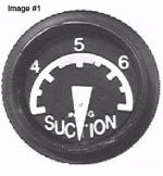 UMA 1-1/4 Gyro Suction Gauge 3-7 In Hg 3-310-50 Non-TSO