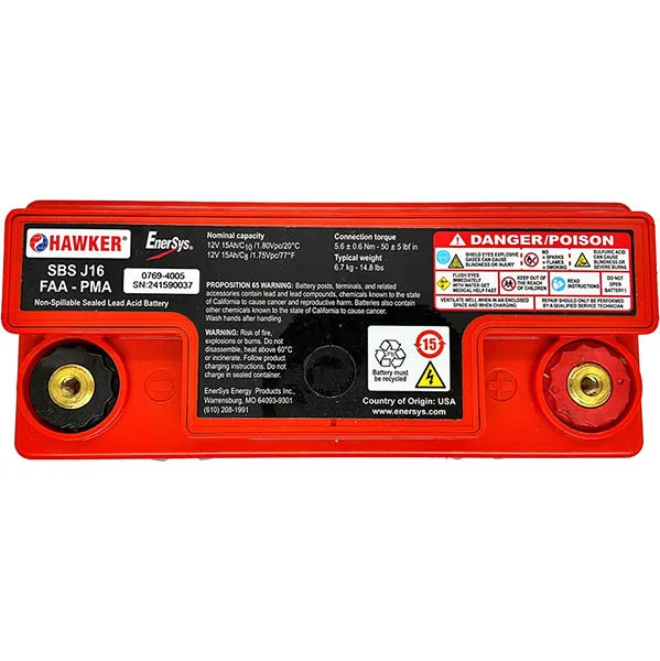Enersys Hawker Battery SBSJ16