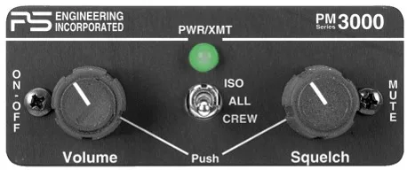 PS Engineering Pm 3000 4 Place Stereo Intercom Without Crew TSO