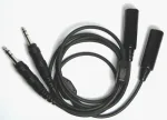 Pilot USA PA 77S Dual GA Stereo 20 Foot Extension Cable
