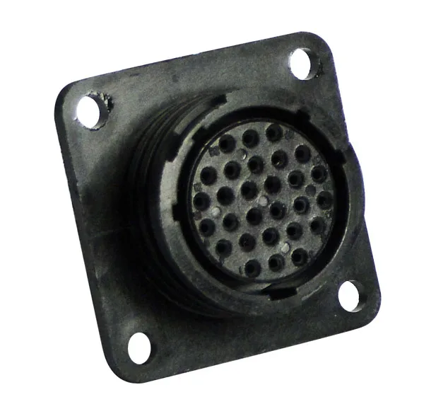 Amp 28 Pin Female Cpc Bulk Head Base Plug 17 Shell
