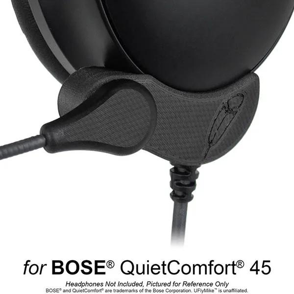 UFlyMike – Harmony Aviation Kit (Sony Wh-1000Xm5 Left Side 2-Plug Harmony & Headphone Combo Case)