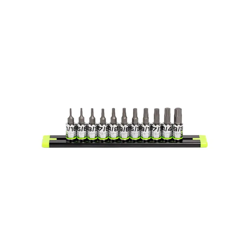 GRIPEDGE – 11-Pc 1/4 Drive Short SAE Hex Driver Set