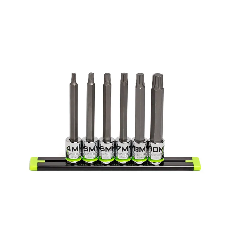 GRIPEDGE – 6-Pc 3/8 Drive Long Metric Hex Driver Set