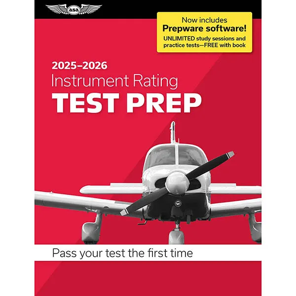 ASA Test Prep 2025-2026: Instrument Rating with Prepware Software (Softcover)