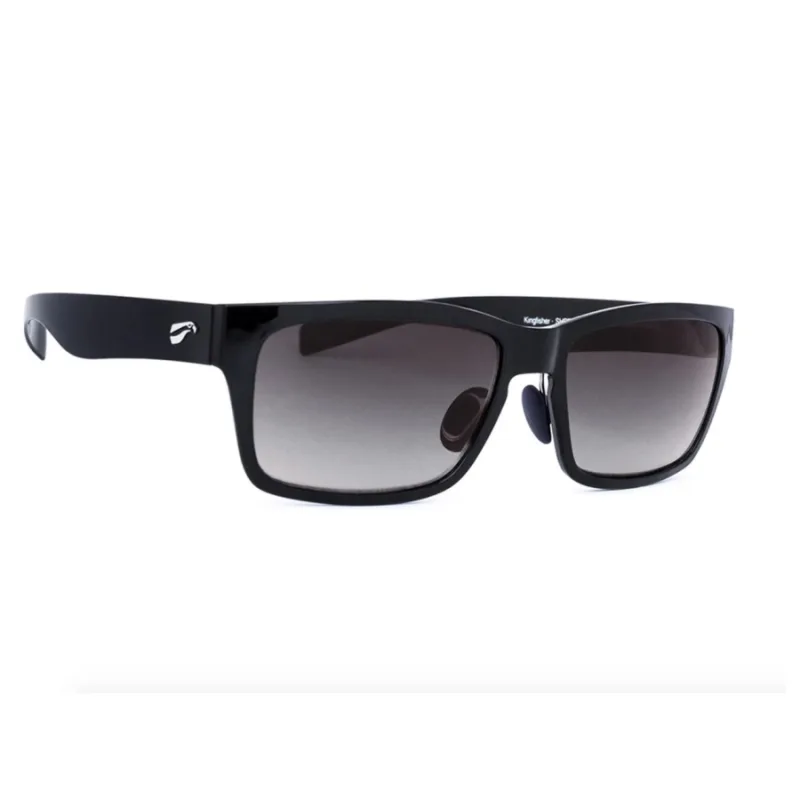 Kingfisher Matte Black Solid Gray Tint