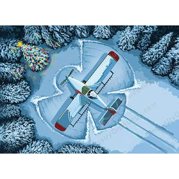 Holiday Card Agricultral Aviation – Angelic – 10 Pack