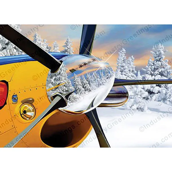 Holiday Card Agricultural Aviation – Reflection – 10 Pack
