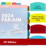 Tabs For FAR/AIM For Certified Flight Instructor – CFI – 75 Tabs – White