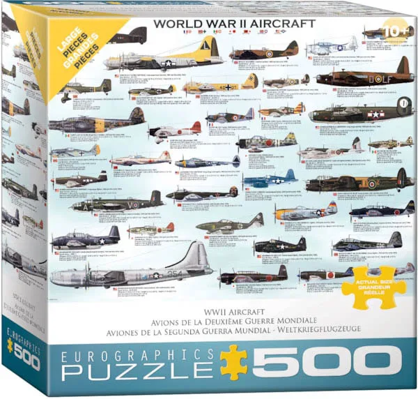 World War II Aircraft 500Pc Puzzle