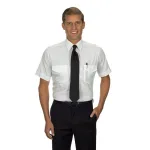 Aviator Pilot Shirt Men Short Sleeve 18.5 Tall White
