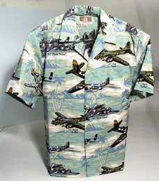 Sea Foam Green Hawaiian Shirt L