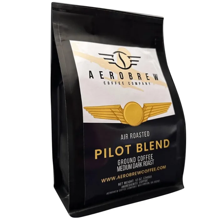14-03452a → Somma Aero Aerobrew Coffee Company – Pilot Blend – Medium/Dark – Whole Bean – 12 Oz Bag